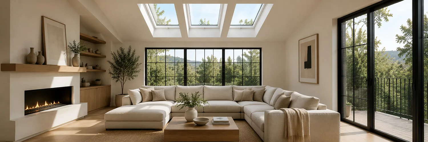 Skylights in Living Room: Light Design Basis
