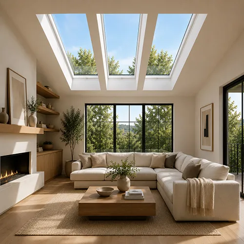 Skylights in Living Room: Light Design Basis