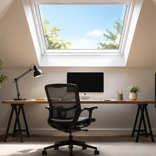 Working under the Sky: How Skylights Change the Home Office