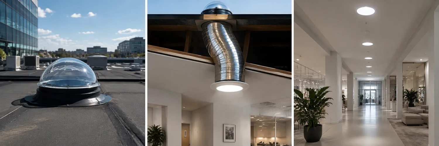 Sun Tunnel in Commercial Buildings for Natural Lighting