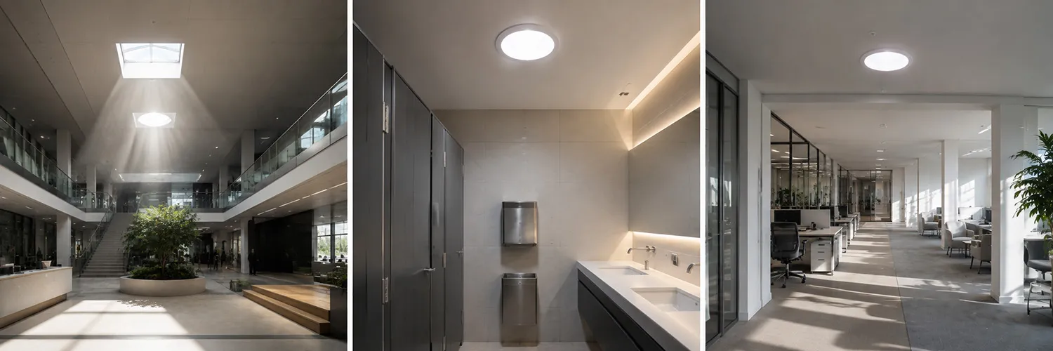 Sun Tunnel in Commercial Buildings for Natural Lighting