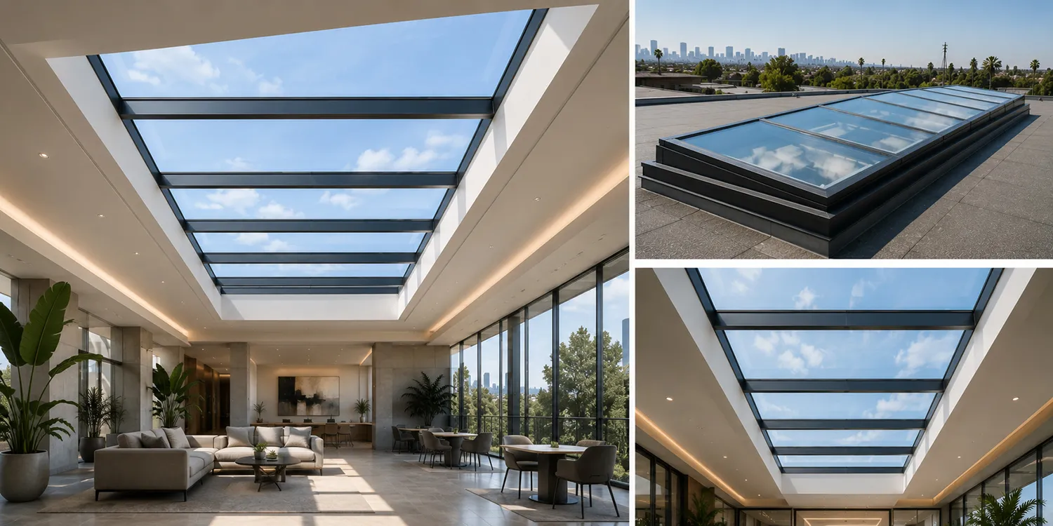 Large Span Skylight Systems for Wide Roof Areas